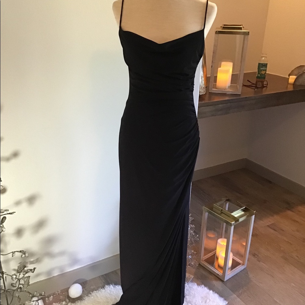Long black gown